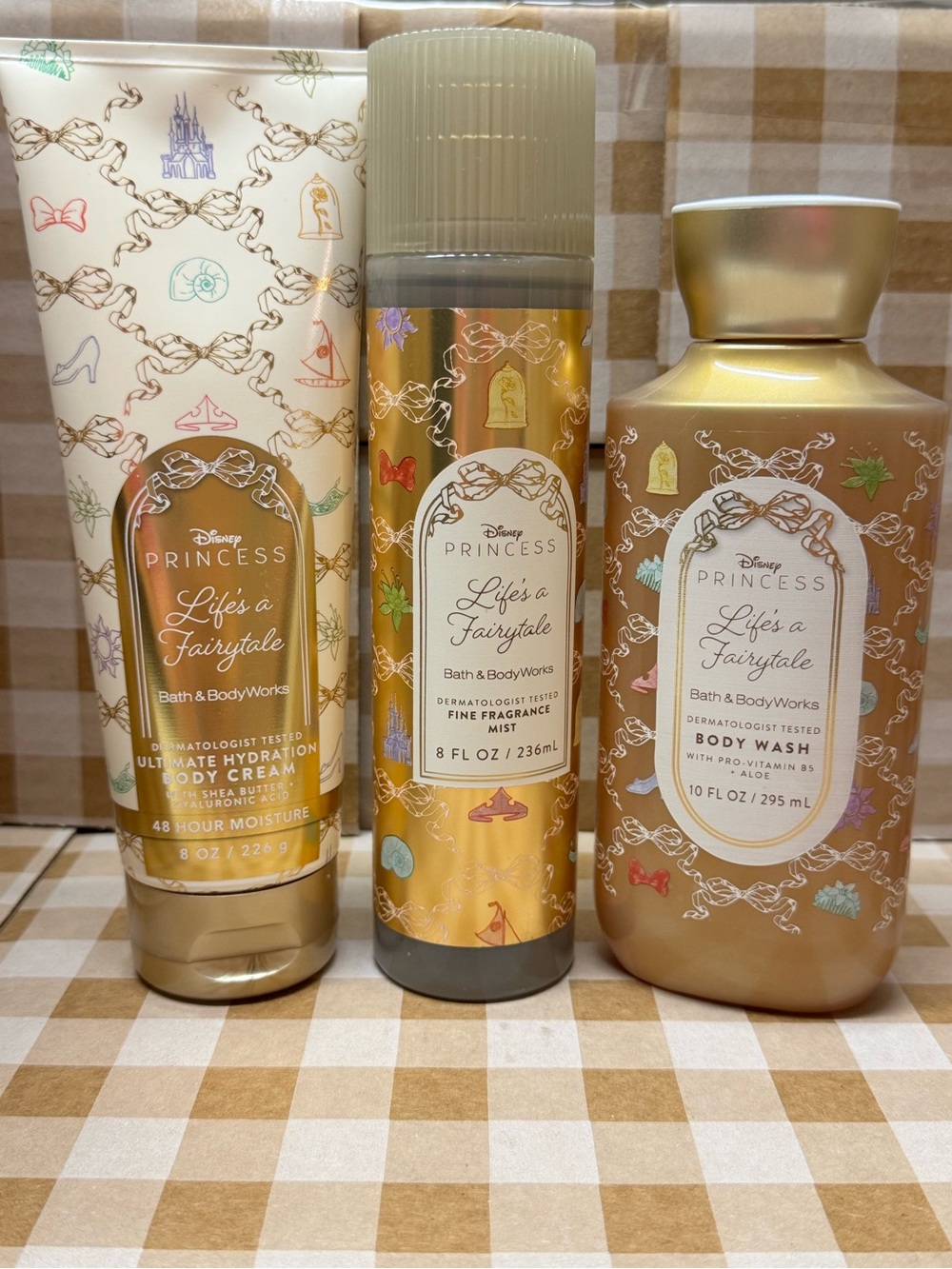 NEW B&BW Life’s A Fairytale Body Cream, Fragrance,Body Wash Set, Disney Princess